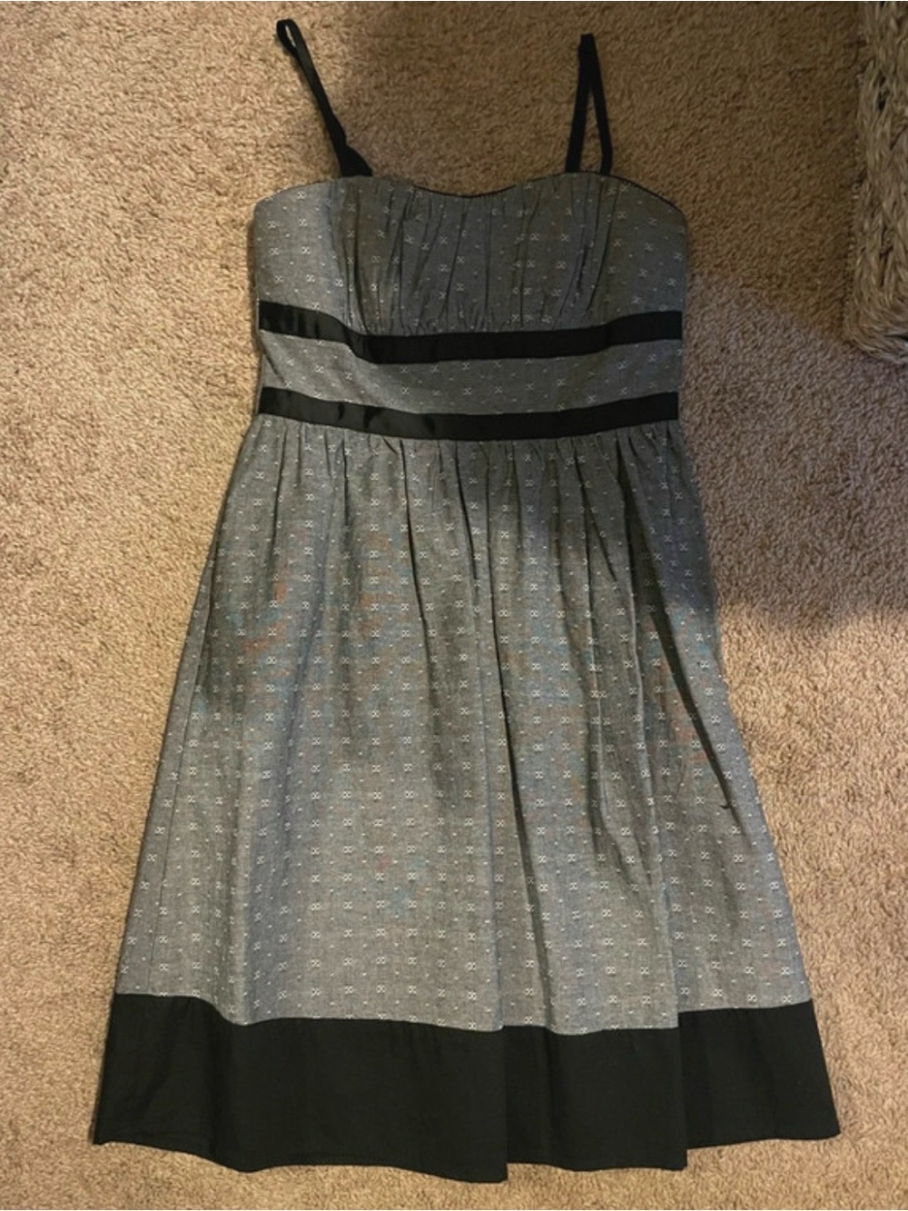 New with Tags Maurice’s Sleeveless Gray and Black A-Line Dress